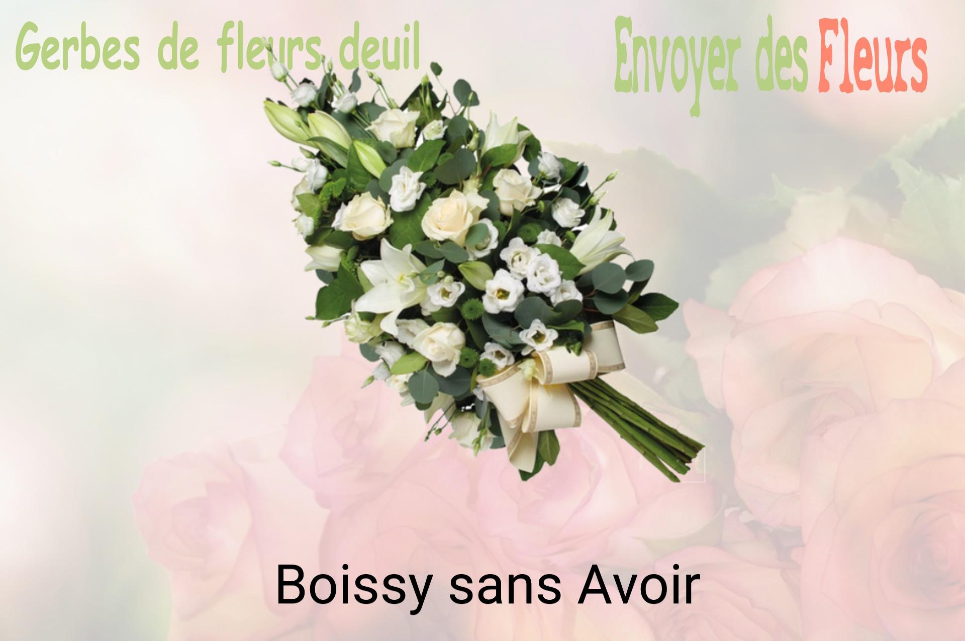 Gerbe de fleurs de deuil livrée à Boissy-sans-Avoir